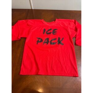 Vintage‎ CCM Hockey Jersey Red Ice Pack Burlingame #71 Air-Knit Canada Men's M